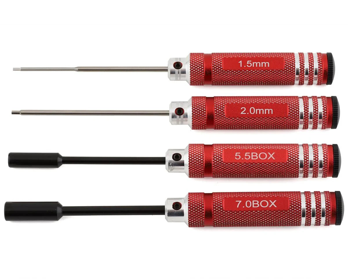 YOKYT-YRTSRA Yokomo Metric Hex & Nut Driver Set (1.5, 2.0, 5.5, 7.0mm)