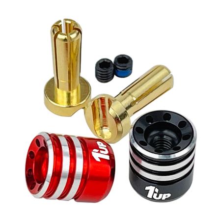 1UP Racing - Heatsink Bullet Plugs & Grips - 4mm 1UP190435