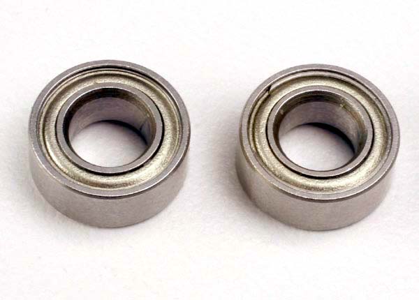 Ball bearings (5x10x4mm) (2) (metal shielded, for clutch bell) - 4609
