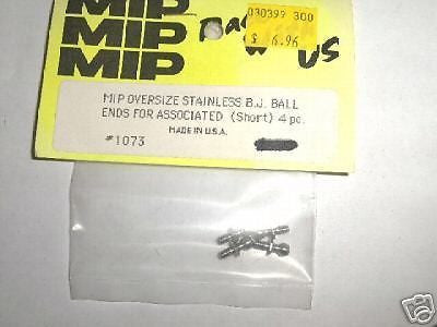 OVERSIZE stainless BJ Ball ends for Associated #1073