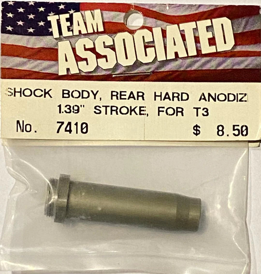 Team Associated 7410 shock body rear hard anodized