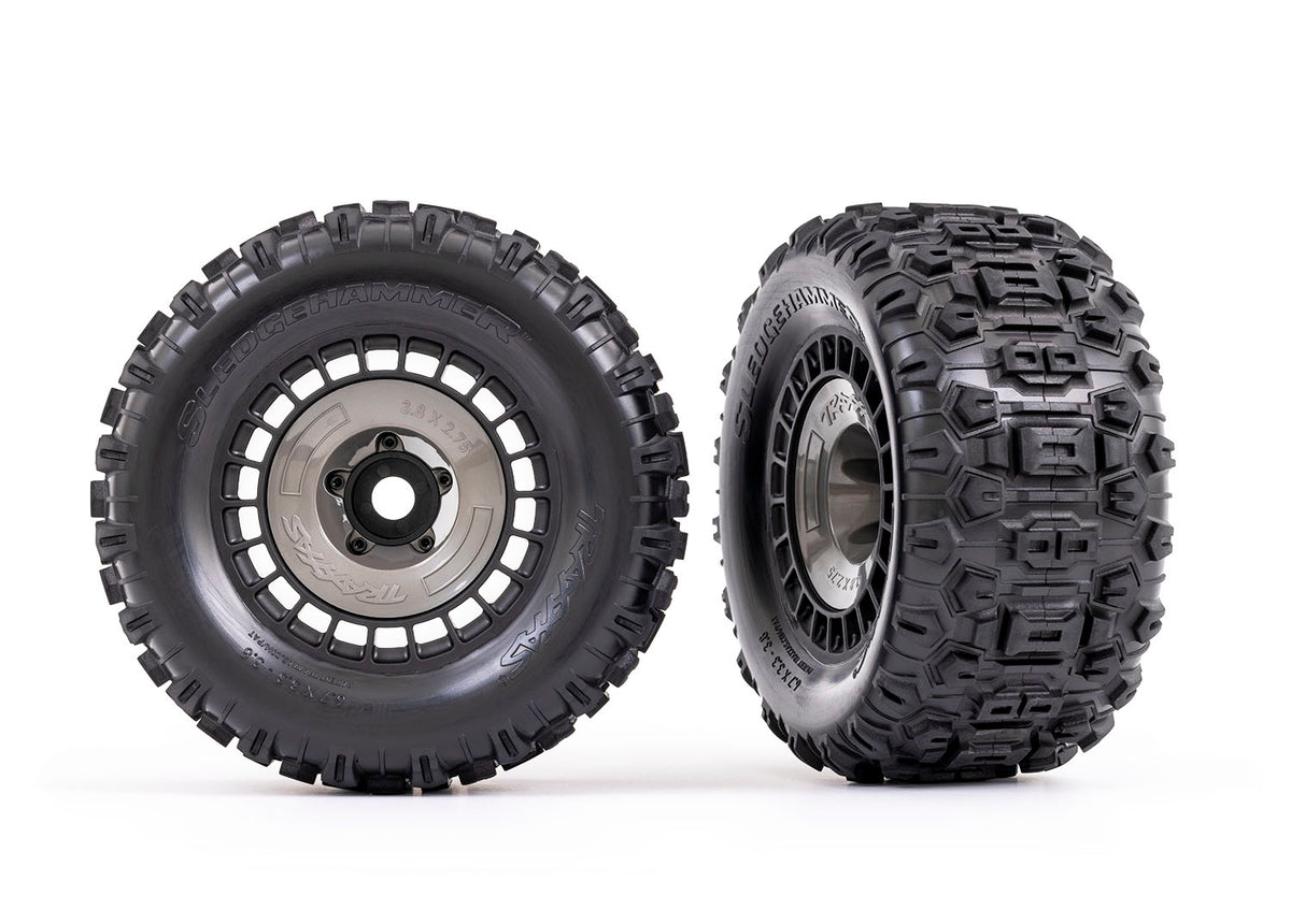 Traxxas 3.8" Modular Wheels & Sledgehammer Tires (2)