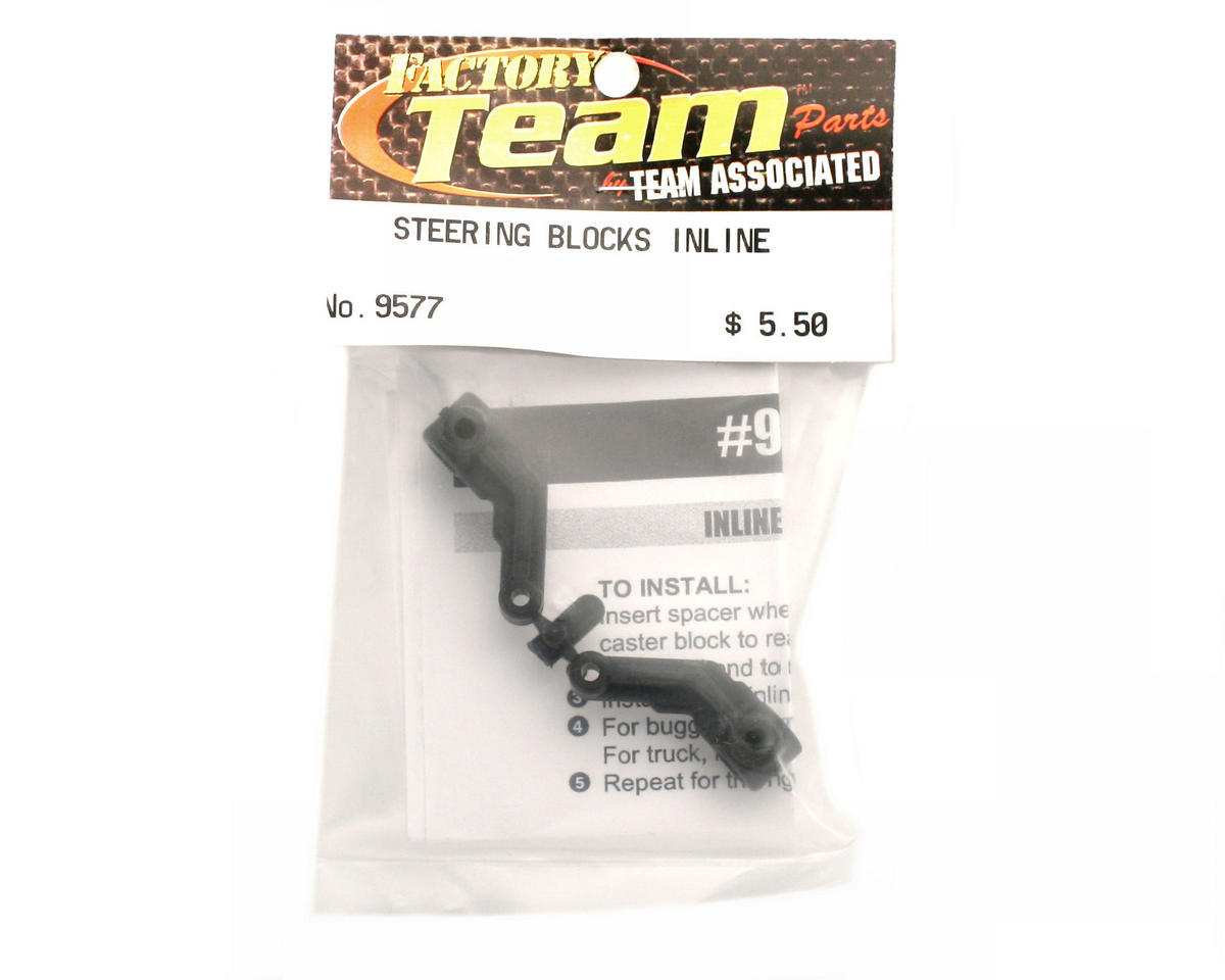 Team Associated 9577 Steering blocks inline