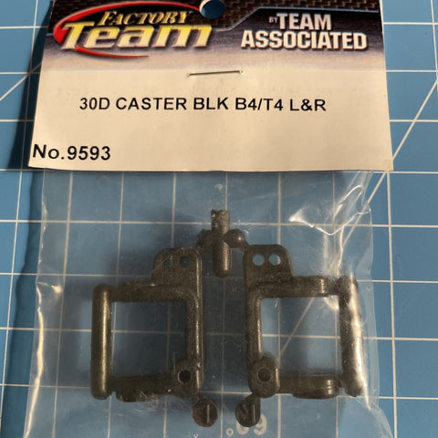 Team Associated 9593 30D Caster BLK B4/T4 L&R