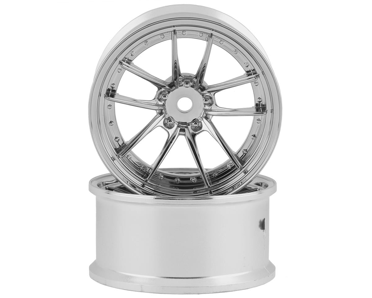 RC Art SSR Reiner Type 10S 5-Split Spoke Drift Wheels Matte Silver 2 (6mm Offset w/12mm Hex - RCA-ART-WW-0306MS