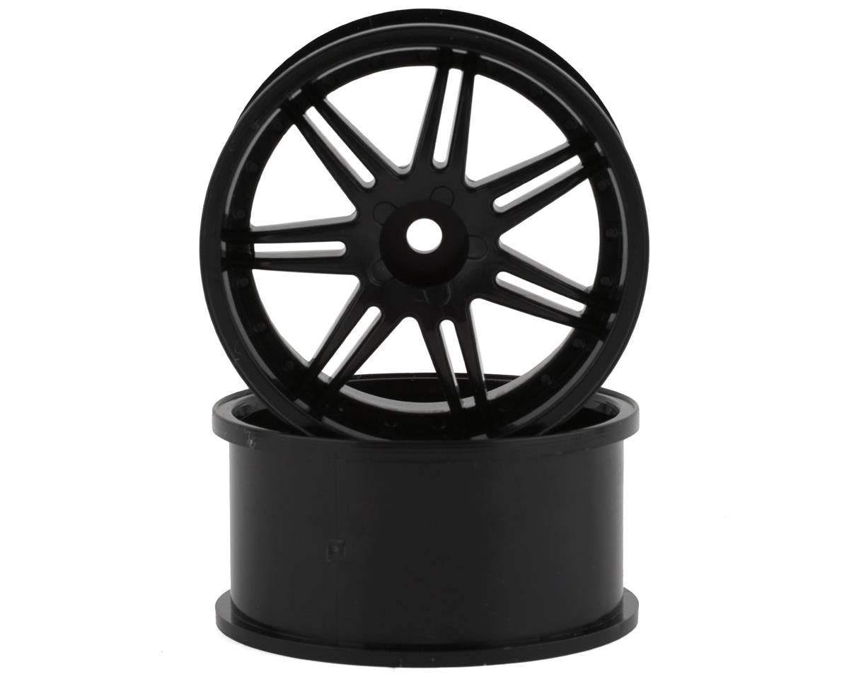 Mikuni Gnosis GS5 6-Split Spoke Drift Wheels Black 2 7mm Offset w/12mm Hex - DW-827BK