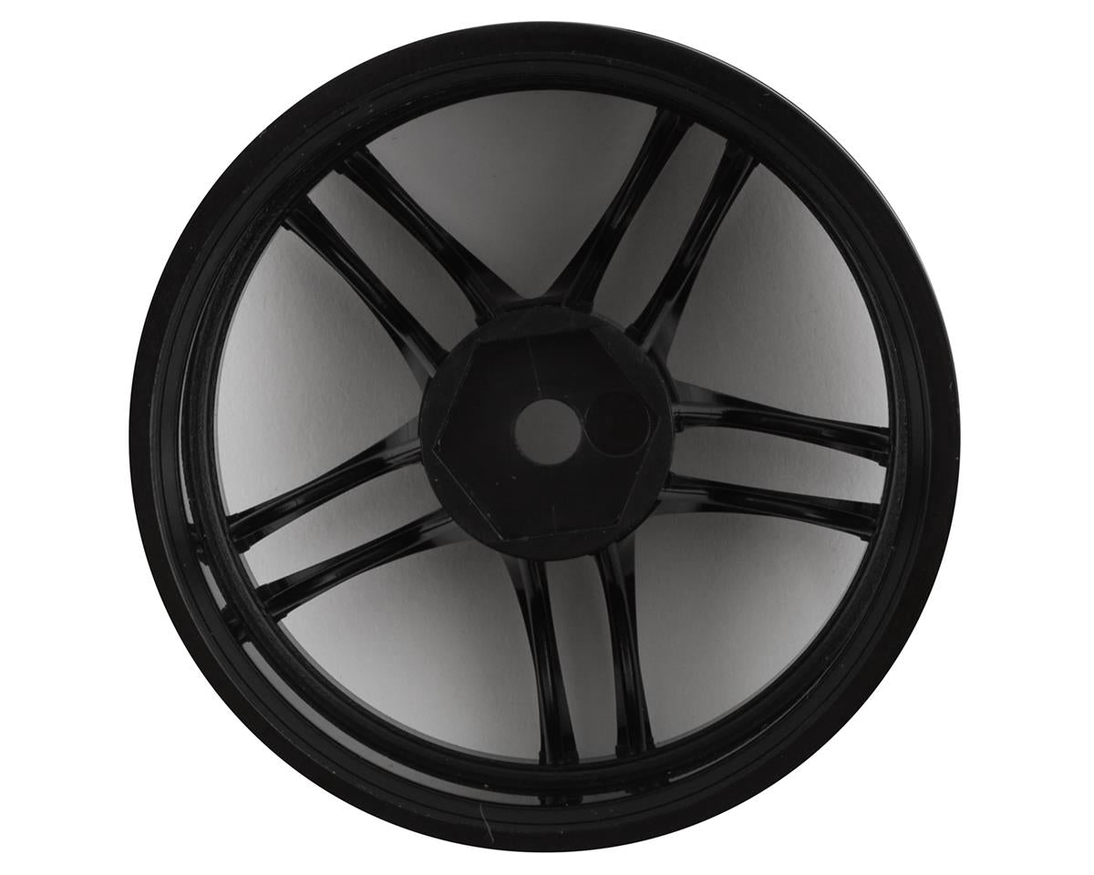 Mikuni AVS Model T5 5-Split Spoke Drift Wheels Black 2 7mm Offset w/12mm Hex - DW-1427BK