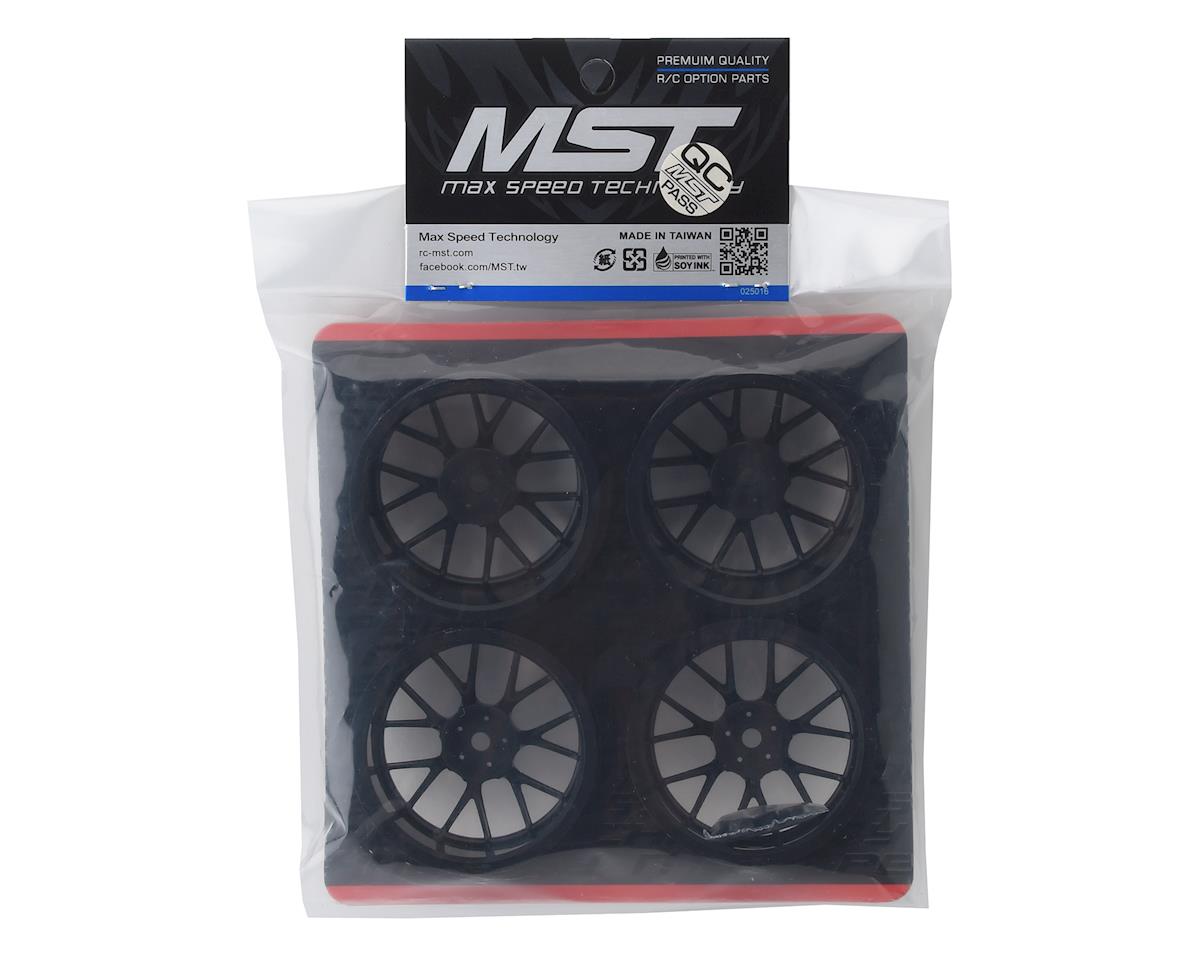 MST 24mm RE Wheel Black 4 0mm Offset w/12mm Hex - MXS-832501BK