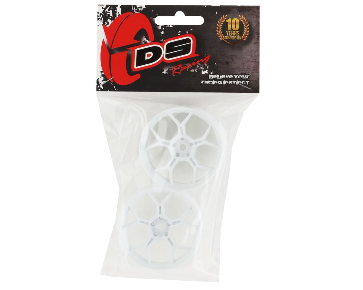DS Racing Feathery Split Spoke Drift Rim White Hi Gloss 2 6mm Offset w/12mm Hex - DSC-DF-001