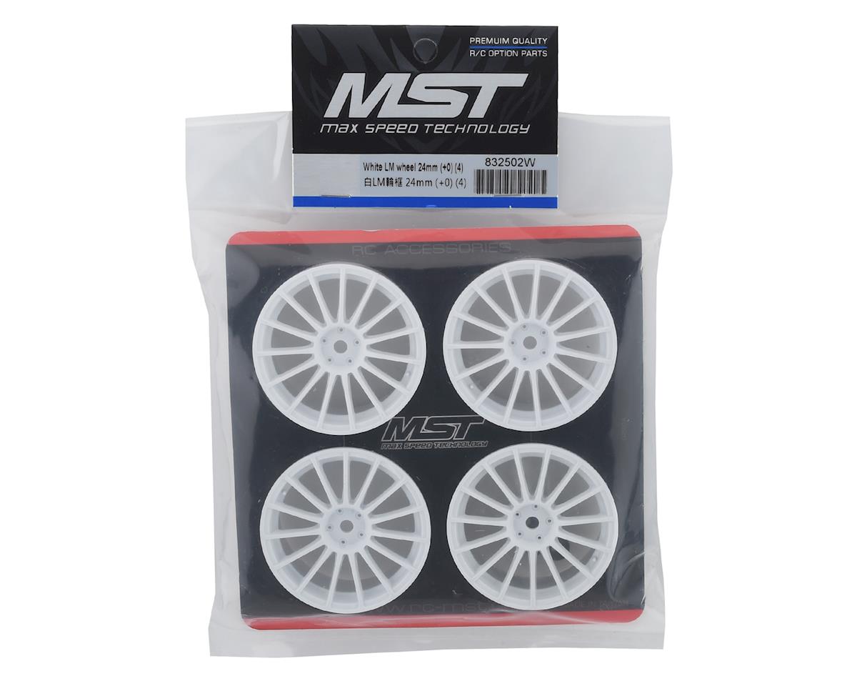 MST 24mm LM Wheel White 4 0mm Offset w/12mm Hex - MXS-832502W
