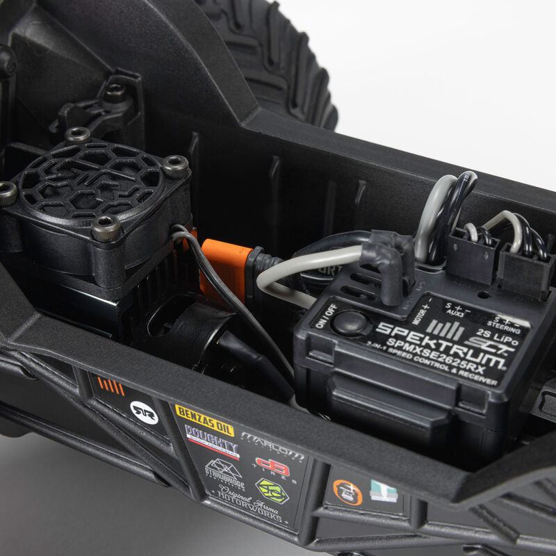 1/16 QUAKE GROM 4X4 RTR Brushed Monster Truck (Battery & Charger Included), Red