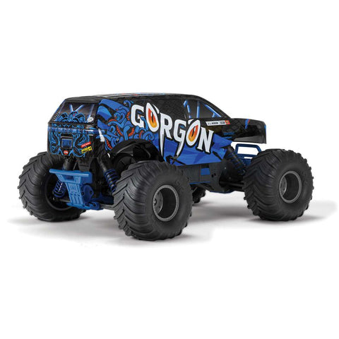 Arrma GORGON 4X2 MEGA 550 Brushed 1/10 Monster Truck RTR (Blue) w/SLT2 2.4GHz Radio - ARA3230T1