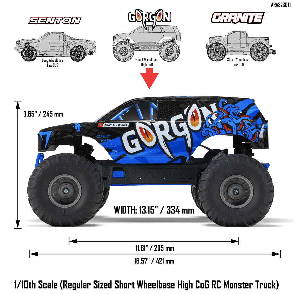 ARA3230T1 1/10 ARRMA GORGON