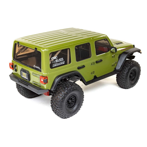 1/6 SCX6 Jeep JLU Wrangler 4WD Rock Crawler RTR: Green - XI05000T1