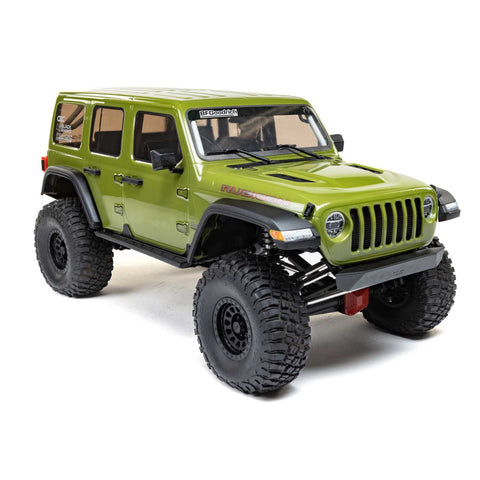 1/6 SCX6 Jeep JLU Wrangler 4WD Rock Crawler RTR: Green - XI05000T1