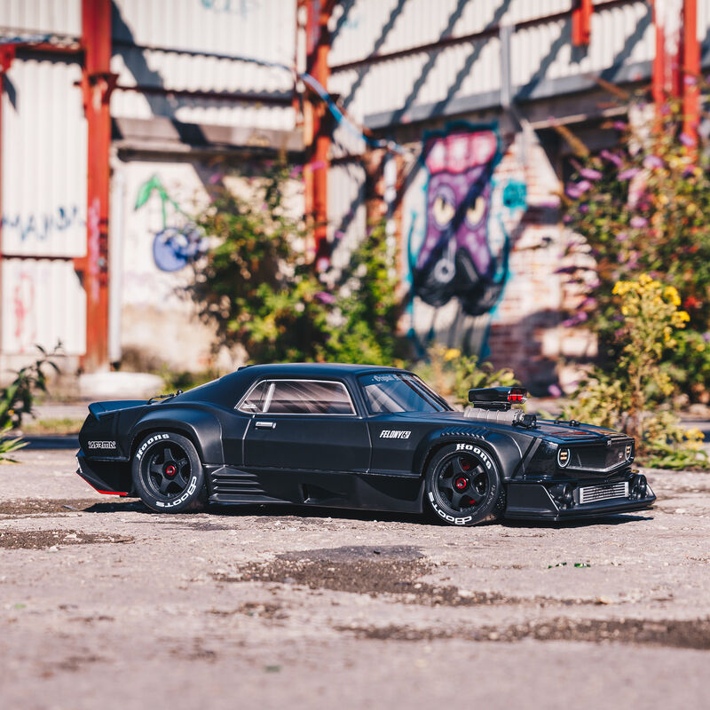 1/7 FELONY 6S BLX Street Bash All-Road Muscle Car RTR, Black - ARA7617V2T1