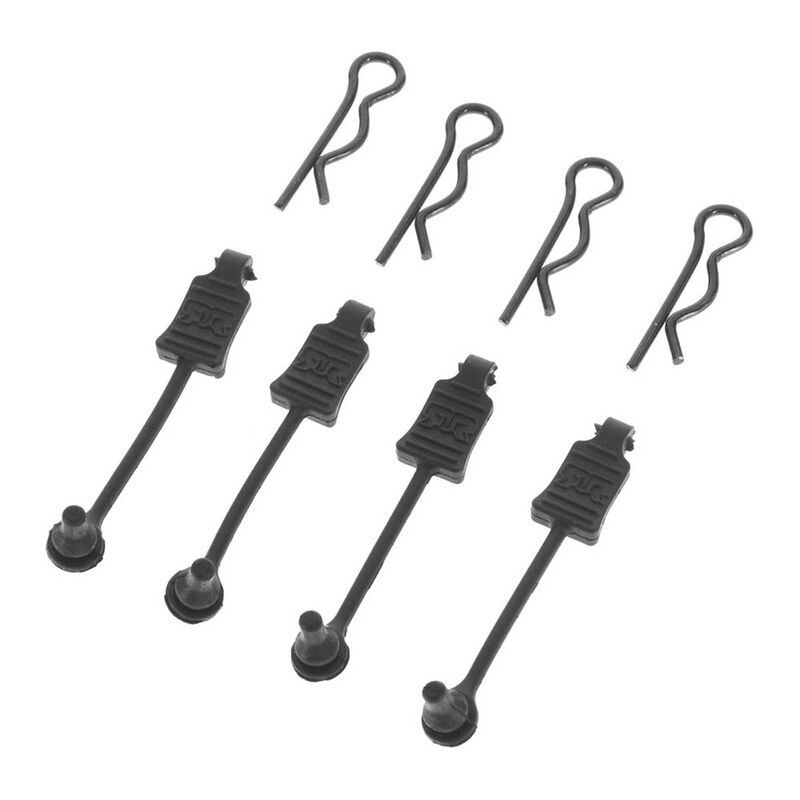 ARRMA Body Clip Retainer 1/8 Scale Black (4) - ARAC3447
