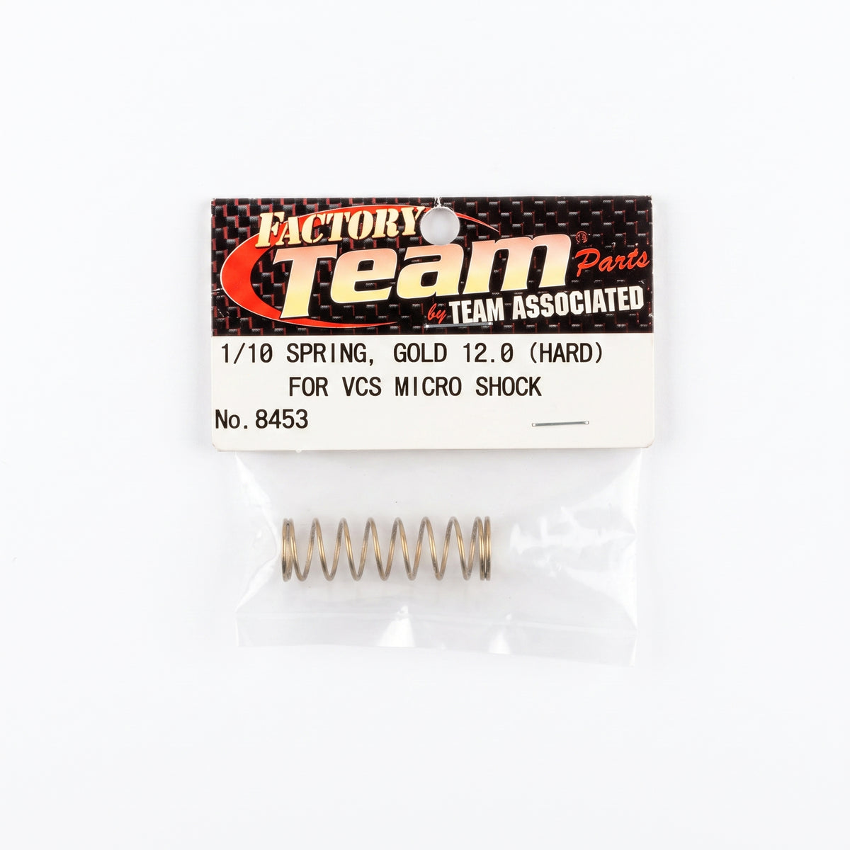 ASC8453 1/10 SPRING, GOLD 12.0 (HARD) FOR VCS MICRO SHOCK