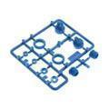 AX31301 10mm Shock Caps Parts Tree Blue