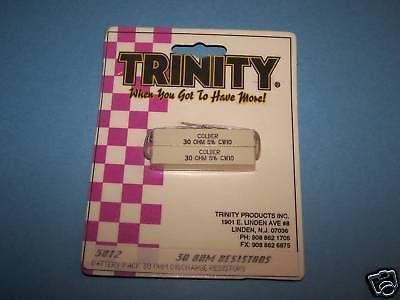 Vintage TRINITY 30 OHM DISCHARGE RESISTORS #5012