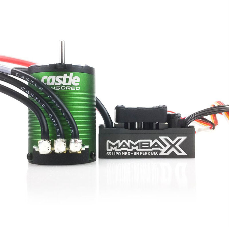 1/10 Mamba X Waterproof ESC/1406-6900Kv Sensored Brushless Motor Combo: 4mm Bullet - CSE010015503