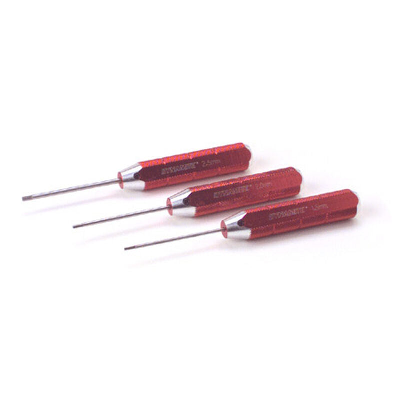 Machined Hex Driver Metric Set Red - DYN2904