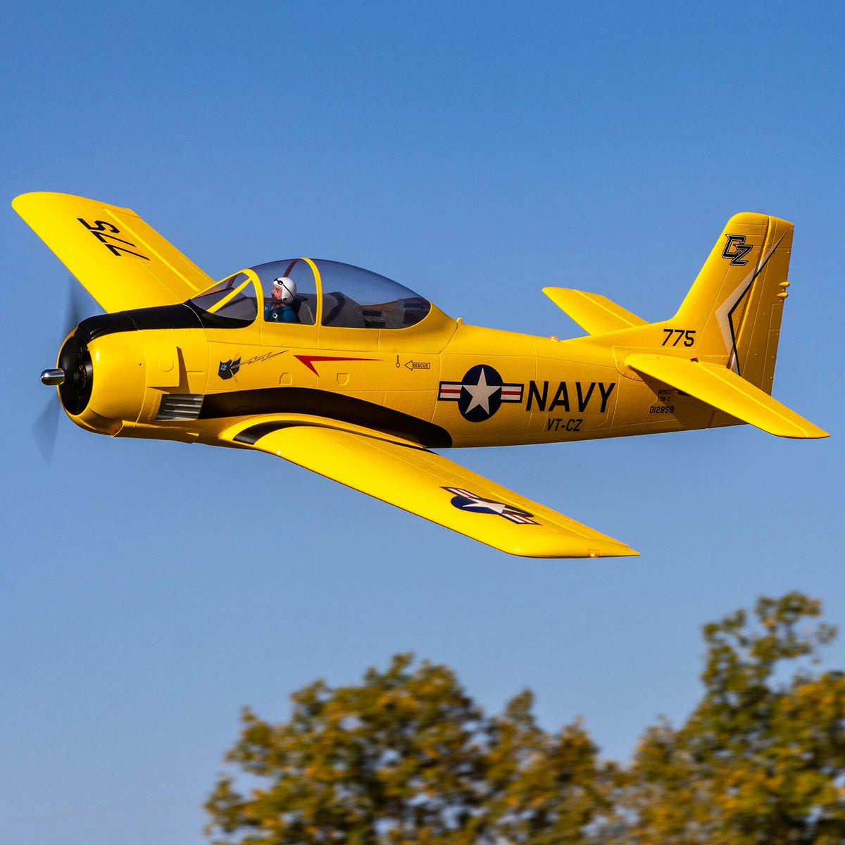 EFL013550 Carbon-Z T-28 Trojan 2.0m BNF Basic with AS3X and SAFE Select