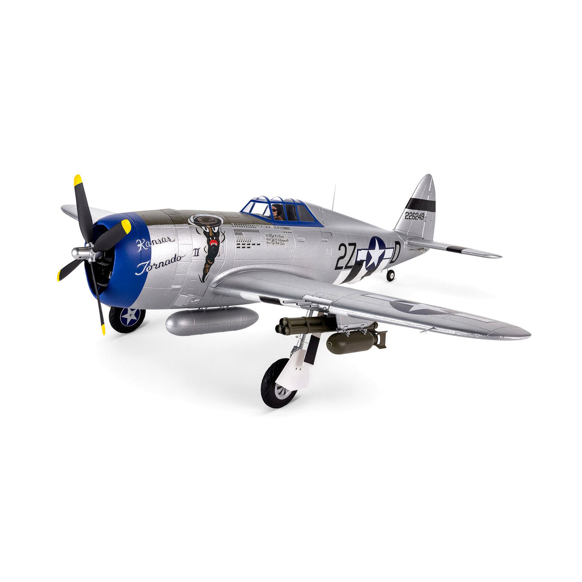 EFL08450 P-47 Razorback 1.2m BNF Basic with AS3X & SAFE Select