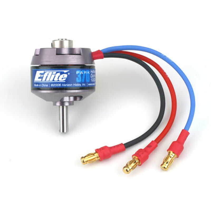 E-flite Park 370 Brushless Outrunner, 1200Kv with 4mm Hollow Shaft: 3.5mm Bullet