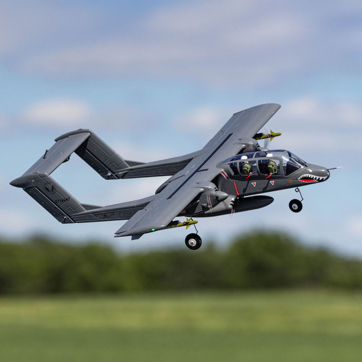 EFLU35050 Micro OV-10 Bronco 645mm BNF Basic with AS3X and SAFE Select