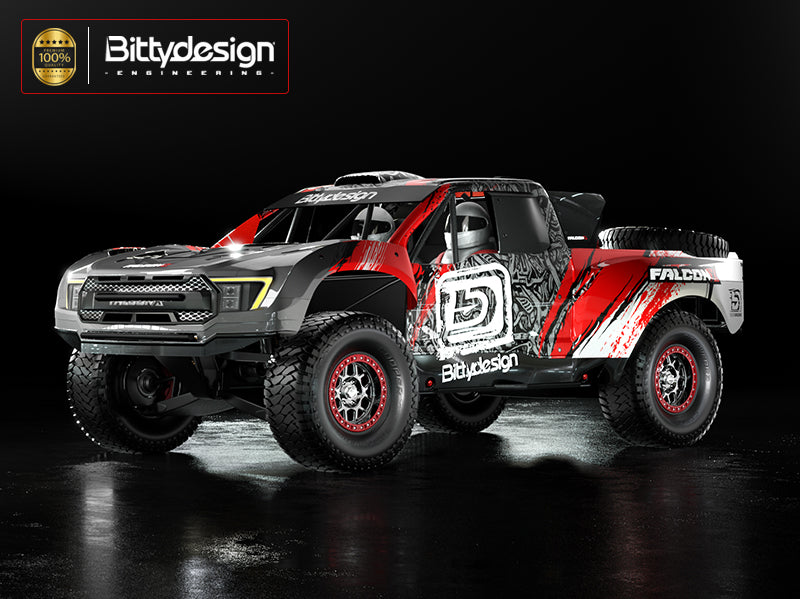 Bitty Design 1/7 FALCON-X TRAXXAS UDR Pre-Painted and Pre-Cut Body