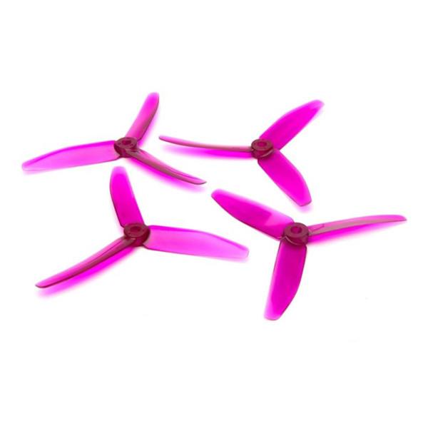 DYS 5x4 Tri-Prop Transparent: Purple (FPVP1000PR)