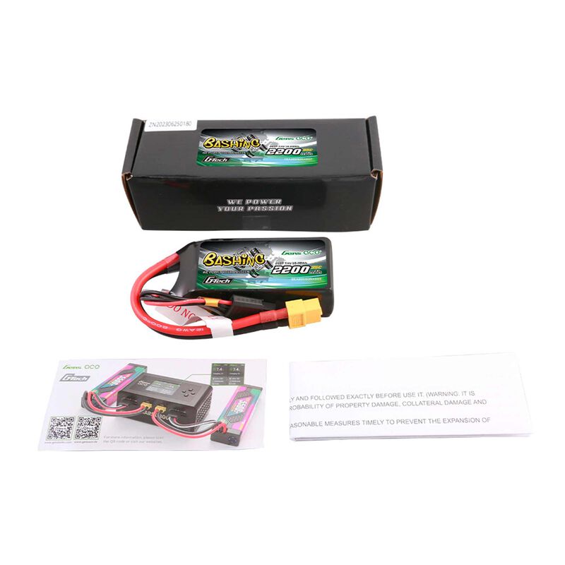 11.1V 2200mAh 3S 35C G-Tech Smart Lipo Battery: XT60 - GEA223S35X6GT