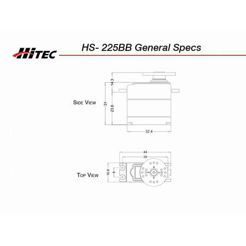 HS-225 Mini Analog Servo - HRC31225S