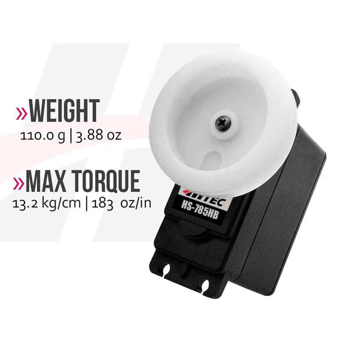 HRC33785S RCD Inc HS-785HB Giant Scale Analog Karbonite Gear Sail Winch Servo