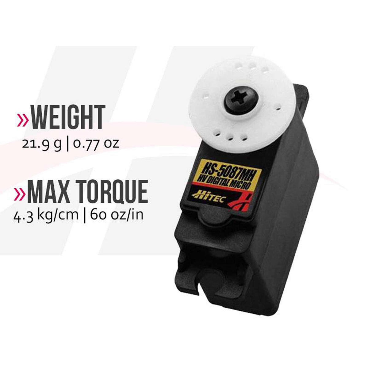 HRC35087S RCD Inc HS-5087MH Micro Digital HV Metal Gear Servo