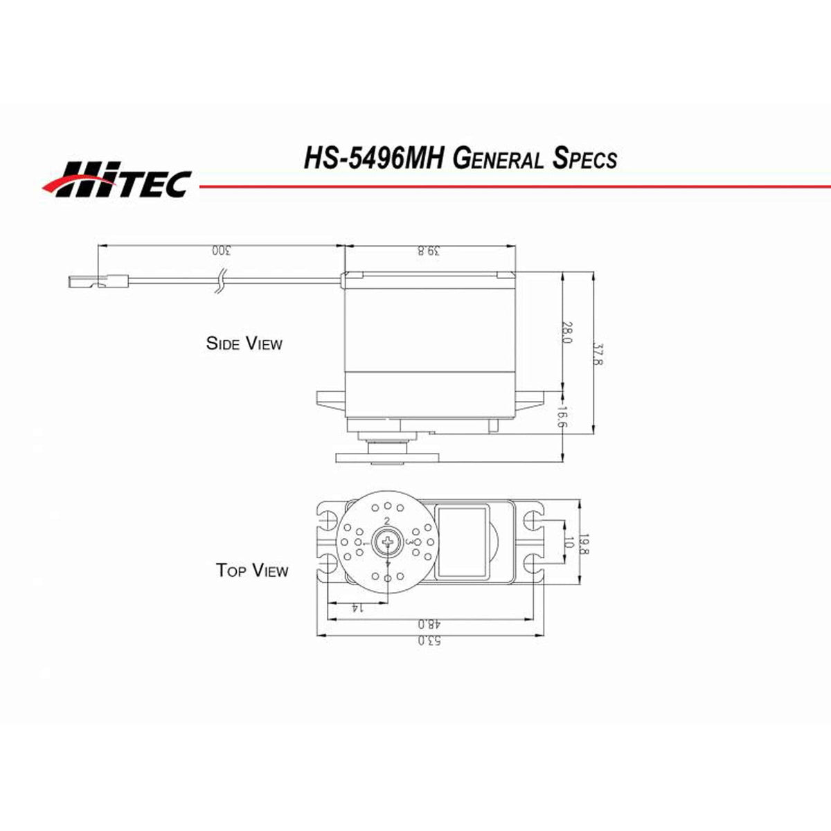 HRC35496S RCD Inc HS-5496MH Standard Digital HV Metal Gear Servo