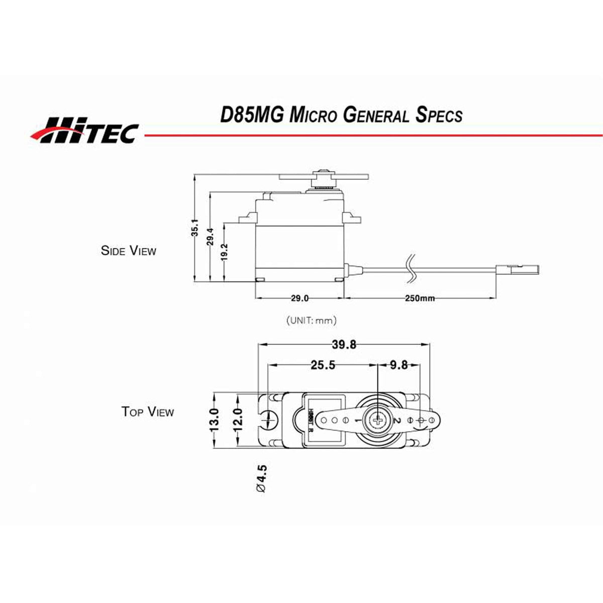 HRC36085S RCD Inc Mighty Micro D-85MG Programmable Servo