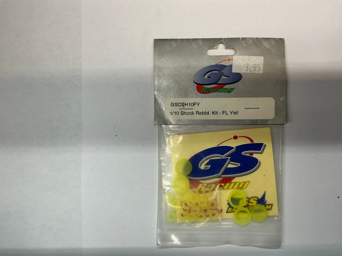 GS Racing 1/10 Shock Rebld. Kit - FL Yell GSOSH10FY