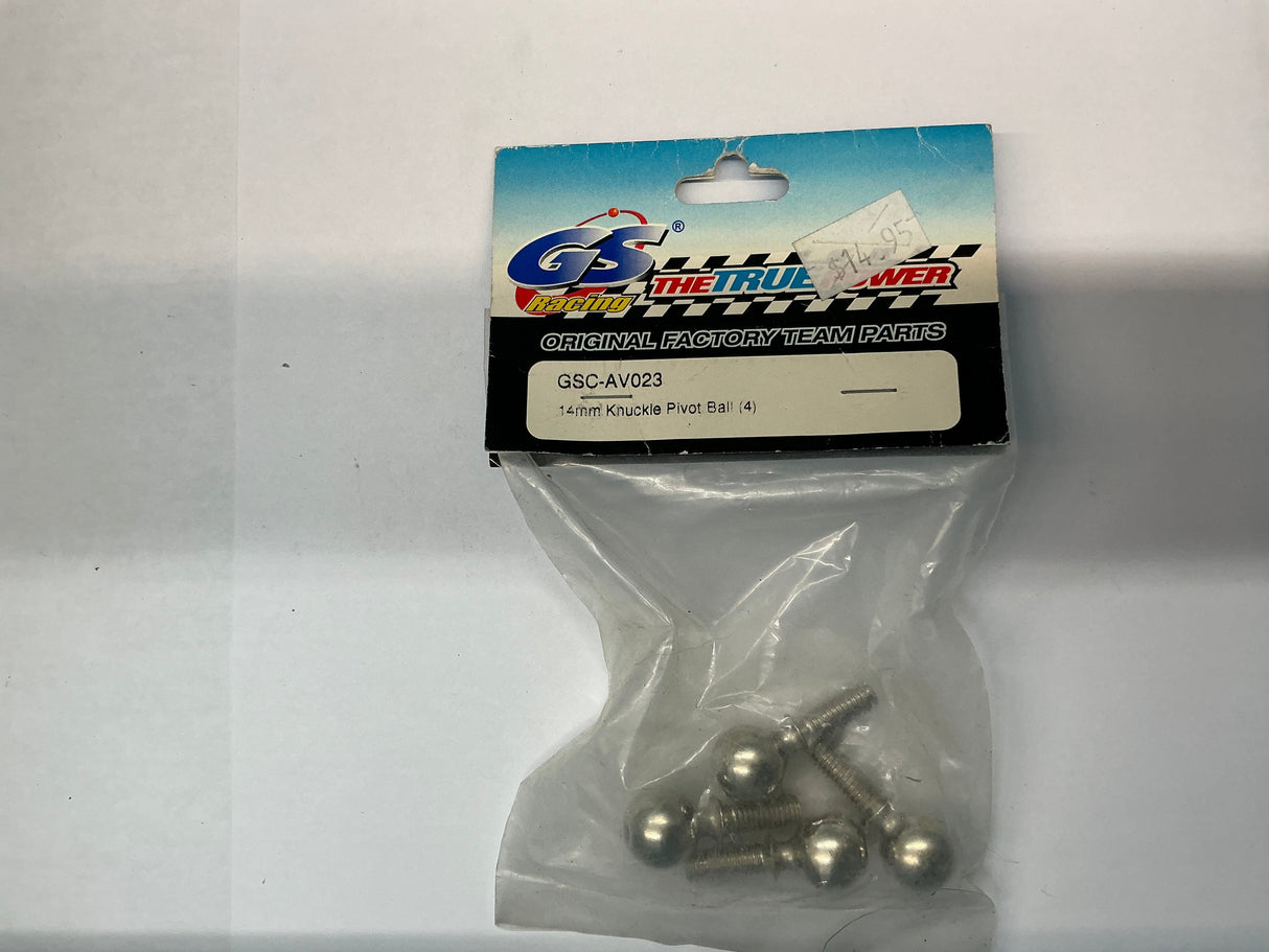 GS Racing 14mm Knuckle Pivot Ball (4) GSCAV023