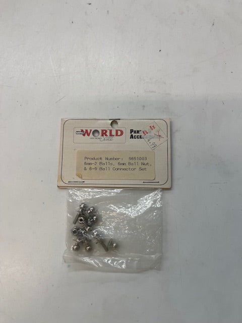 MRC 9651003 6mm-2 Balls, 6mm ball nut & 6-9 ball connector set