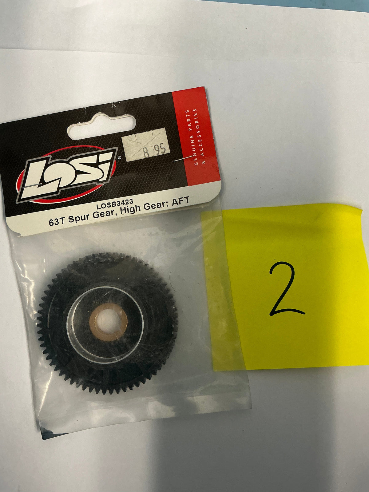LOSI 63T Spur Gear, High Gear: AFT LOSB3423