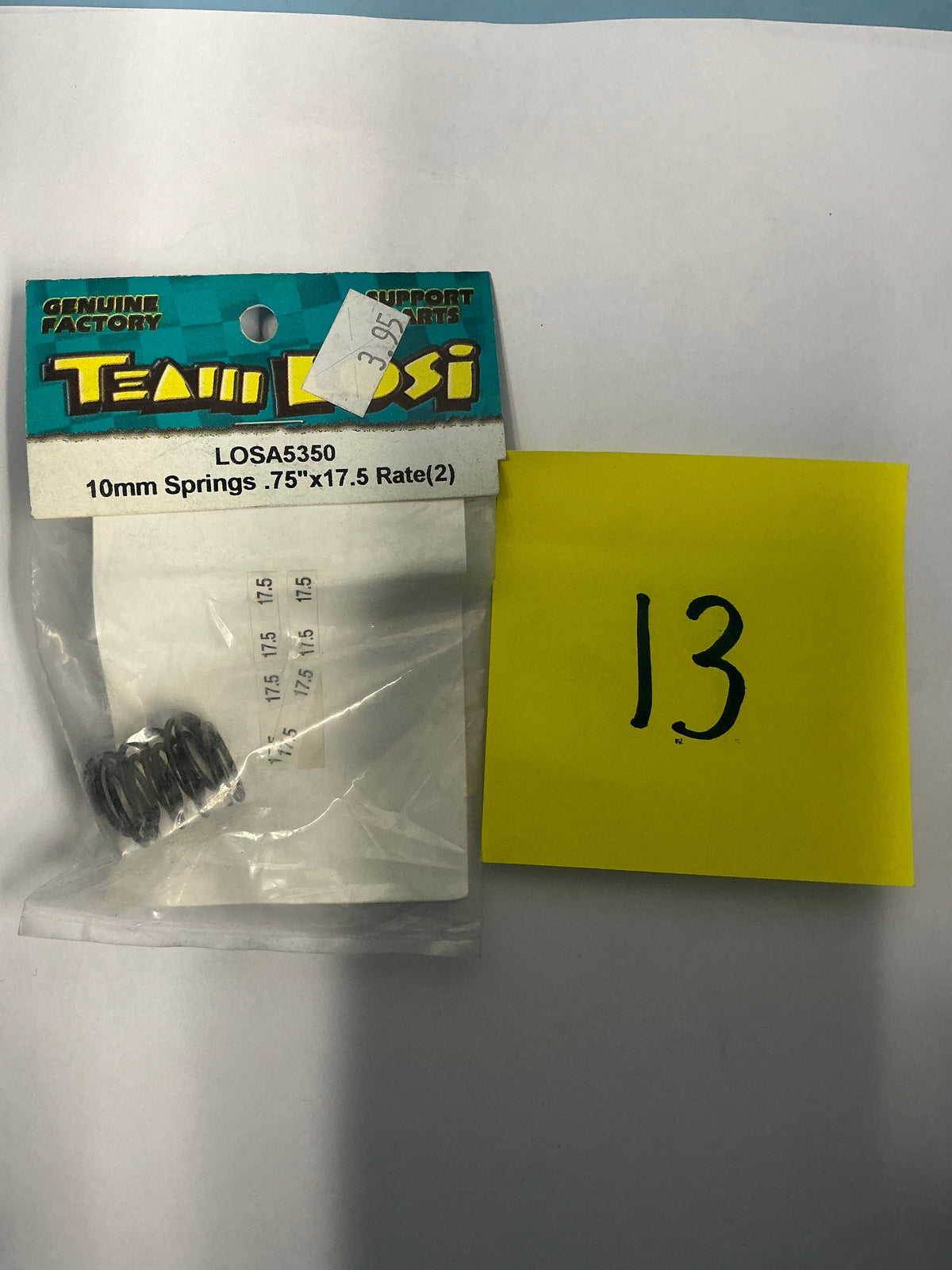TEAM LOSI 10mm Springs .75"x17.5 Rate(2) LOSA5350