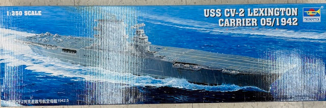 1/350 scale USS CV-2 Lexington Aircraft Carrier 05608 05/1942 Plastic Model