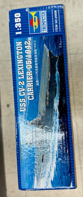 1/350 scale USS CV-2 Lexington Aircraft Carrier 05608 05/1942 Plastic Model
