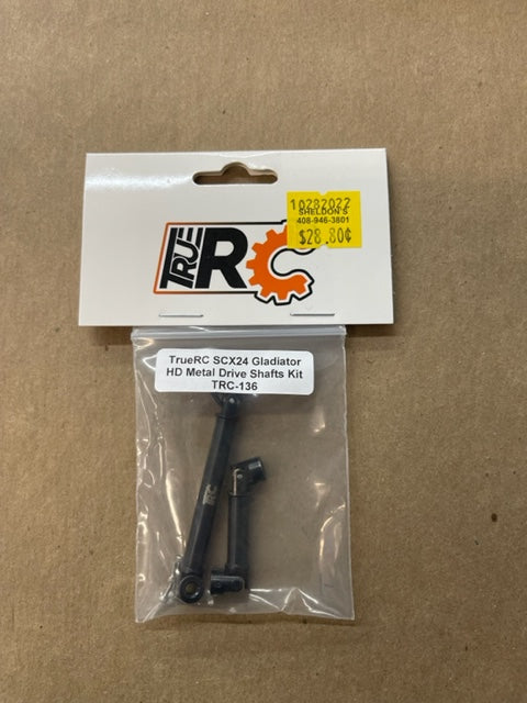 TrueRC SCx24 Gladiator HD metal drive shafts kit TRC-136