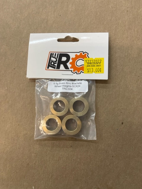 Brass KMC machete wheel weights SCx24 TRC-024