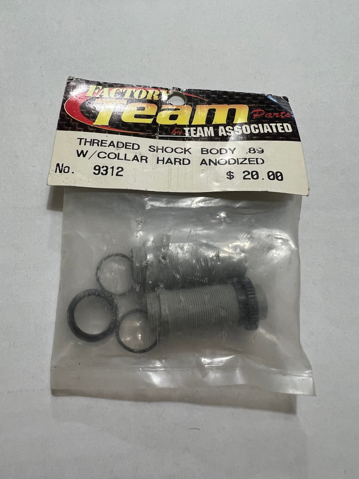 THREADED SHOCK BODY.89 W/COLLAR HARD ANODIZED-ASC9312