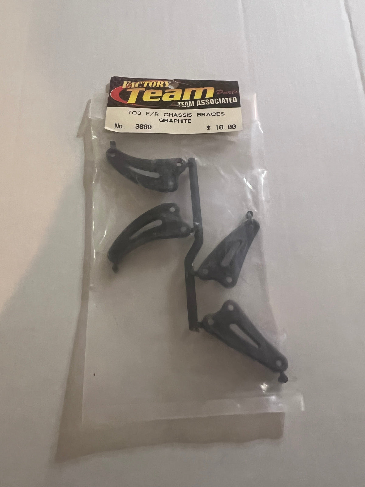 TC3 F/R CHASSIS BRACES GRAPHITE-ASC3880