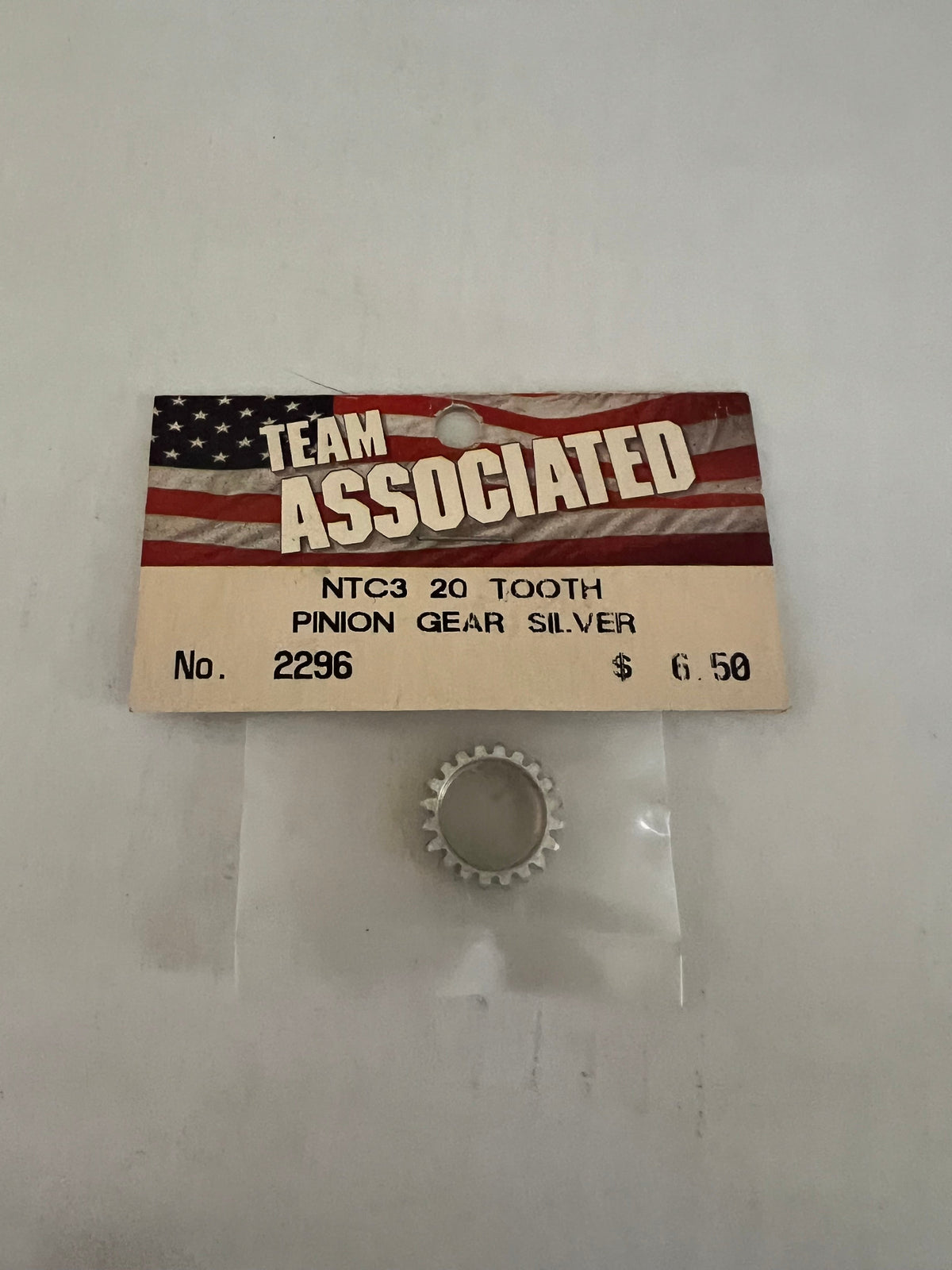 NTC3 20 TOOTH PINION GEAR SILVER-ASC2296